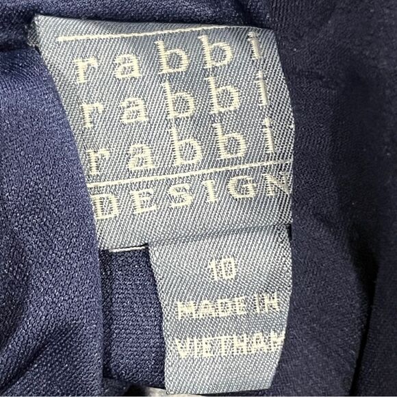 Rabbit Rabbit Rabbit paisley Floral print long sleeve Navy mini stretchy Dress - Picture 9 of 13